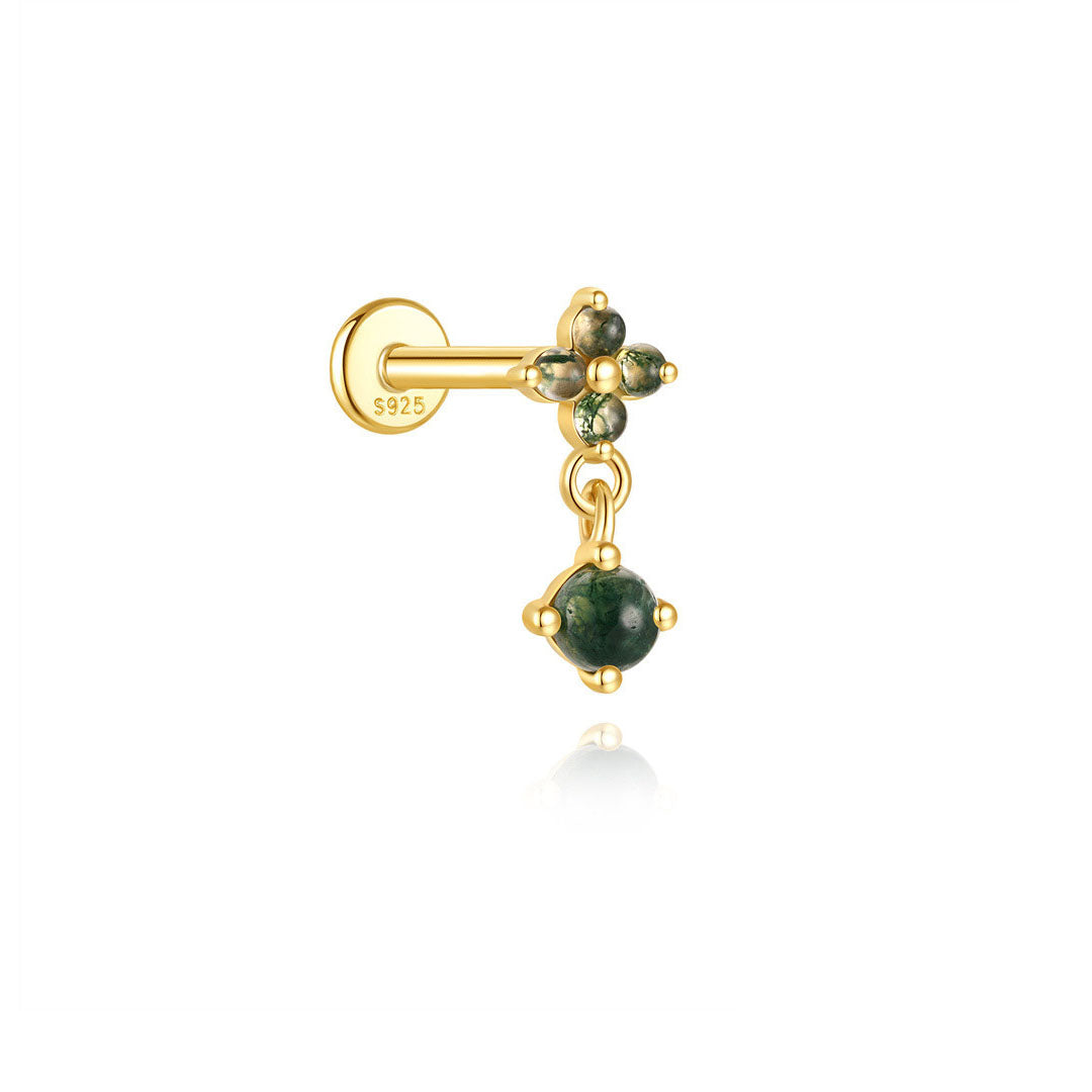 Annika – Zlaté náušnice s jasnou, moderní formou.