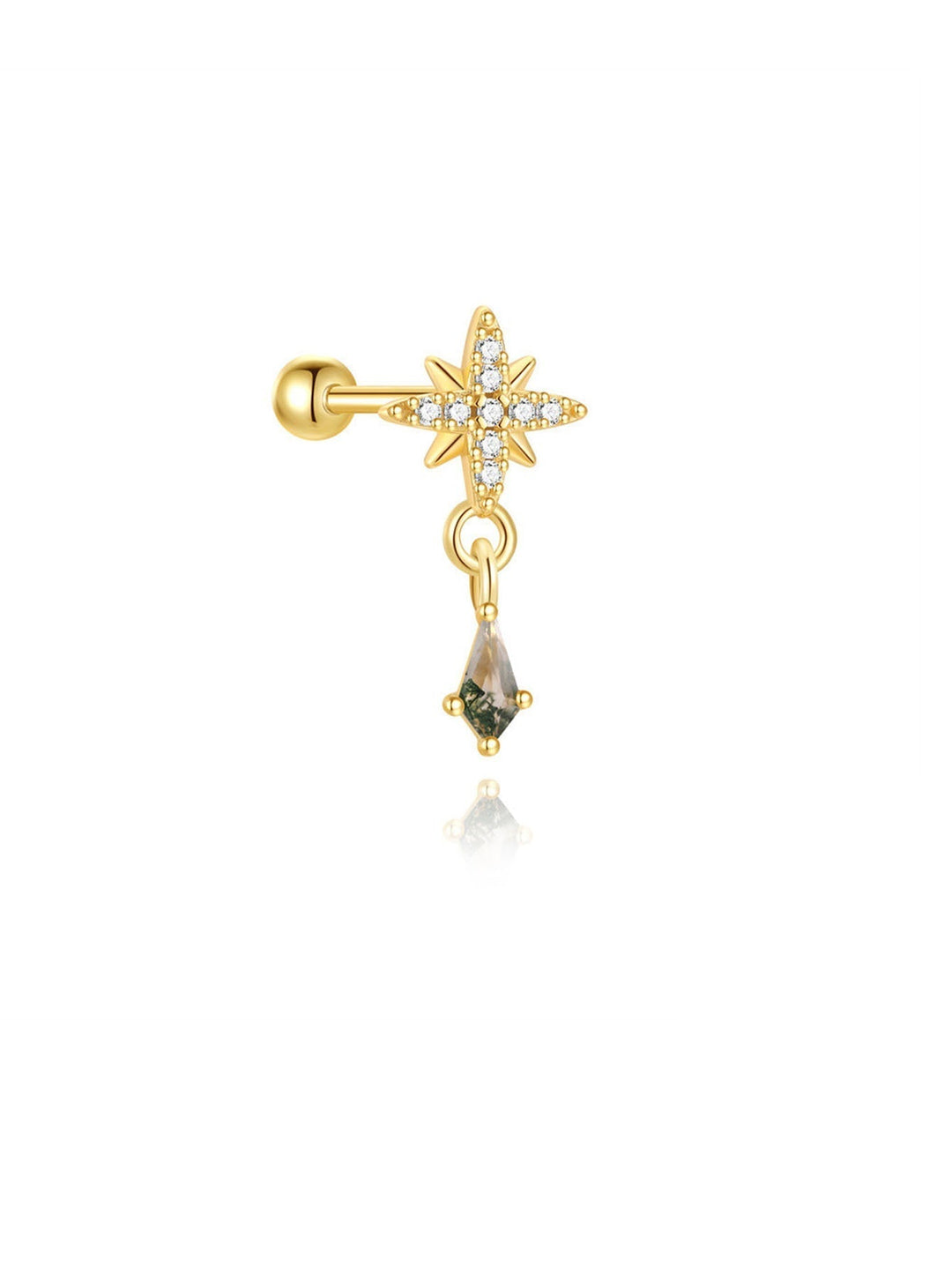 Johana – Zlaté náušnice s jemnou siluetou.