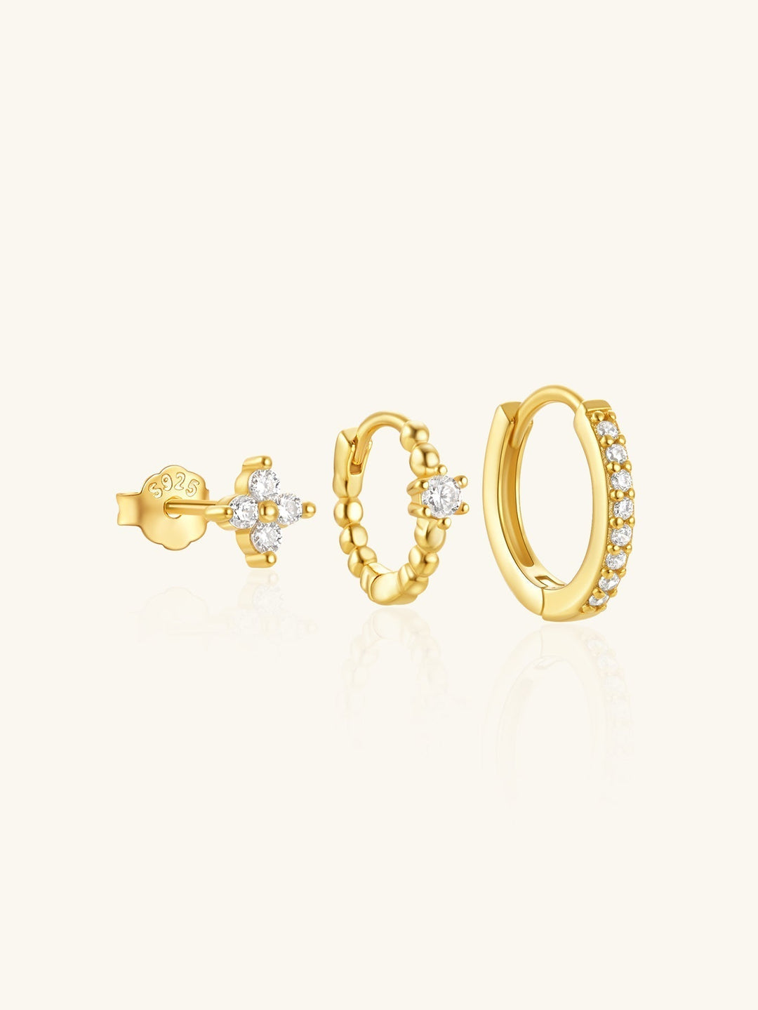 Luisa – Zlaté náušnice s ženskou strukturou.