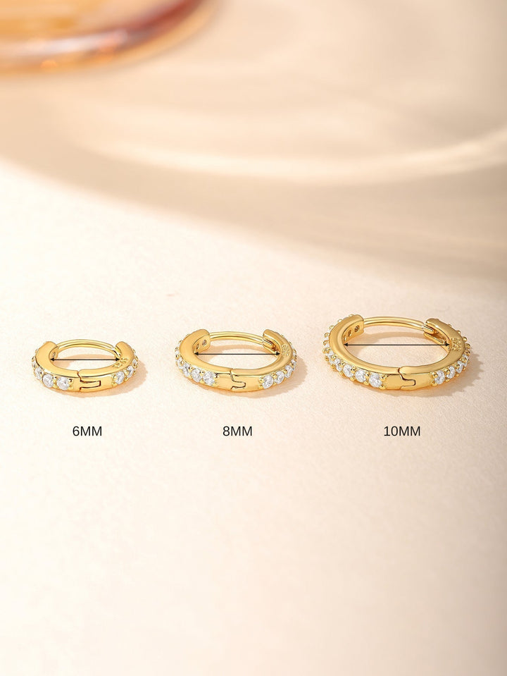 Anneliese – Zlaté kruhy s jemným zakřivením