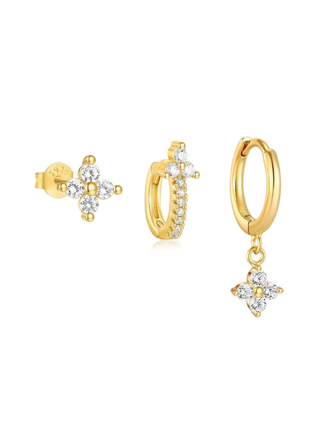 Bianka – Jemné zlaté náušnice s odlesky světla.