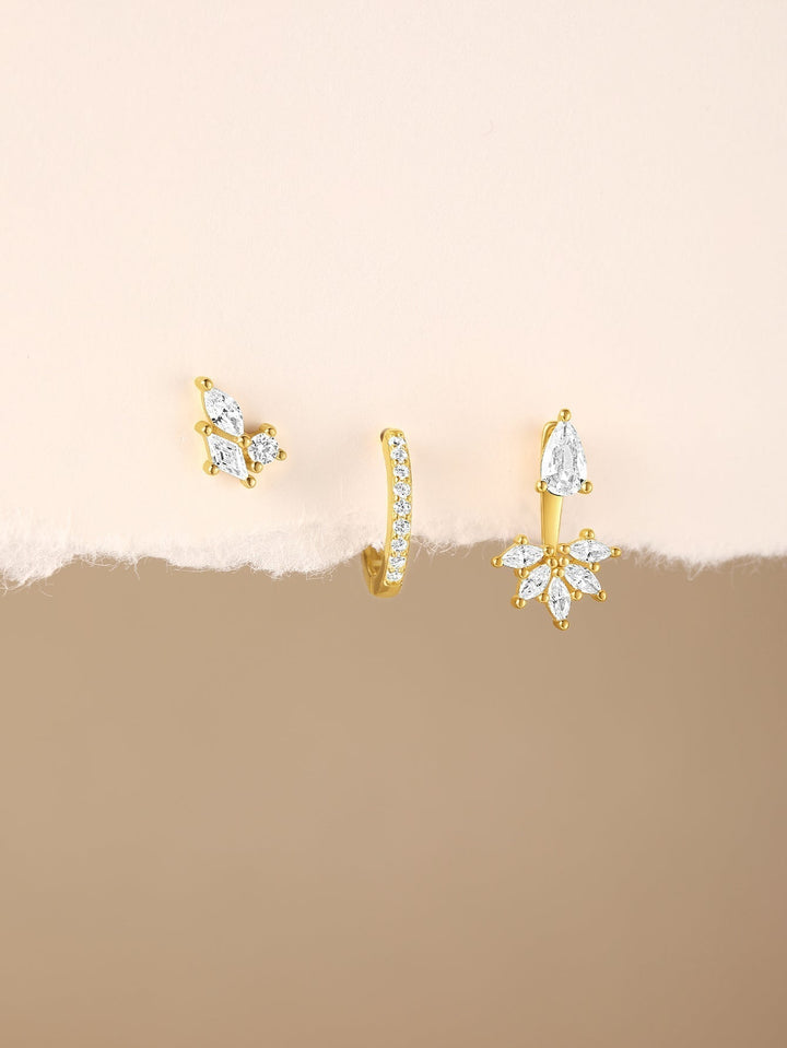 Magda – Jemné zlaté náušnice s měkkým leskem.