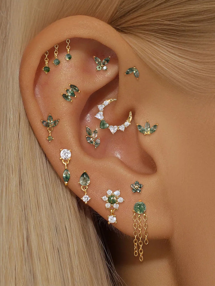 Elina – Zlaté náušnice s jemným leskem