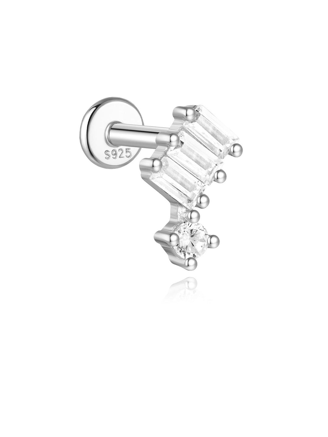 Zlaté náušnice s jemným zakřivením