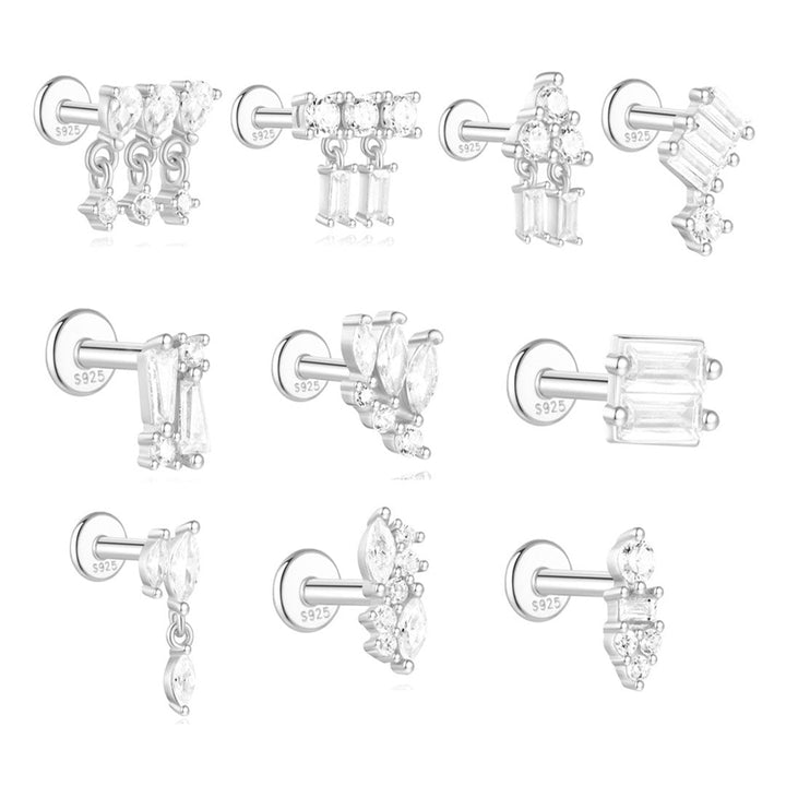 Zlaté náušnice s jemným zakřivením