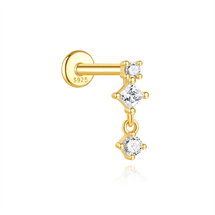 Valentina – Jemné zlaté náušnice s jemným zakřivením.