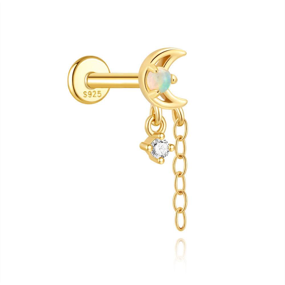 Valentina – Jemné zlaté náušnice s jemným zakřivením.