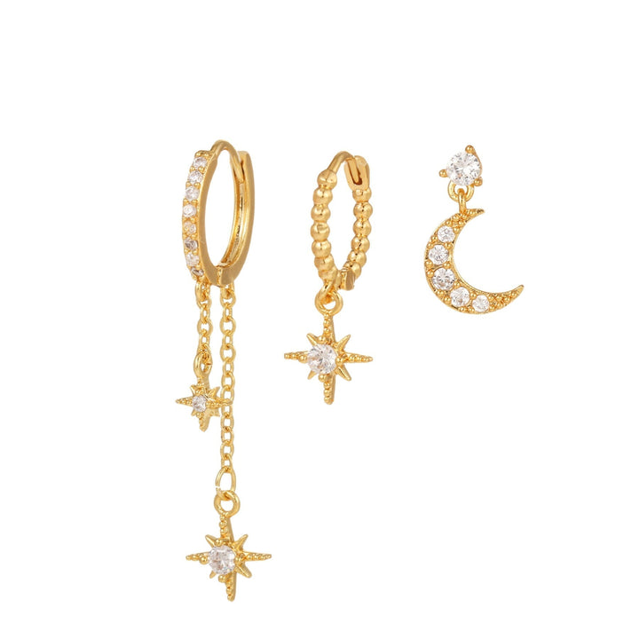 Pavlína – Jemné zlaté náušnice s moderním vzhledem.