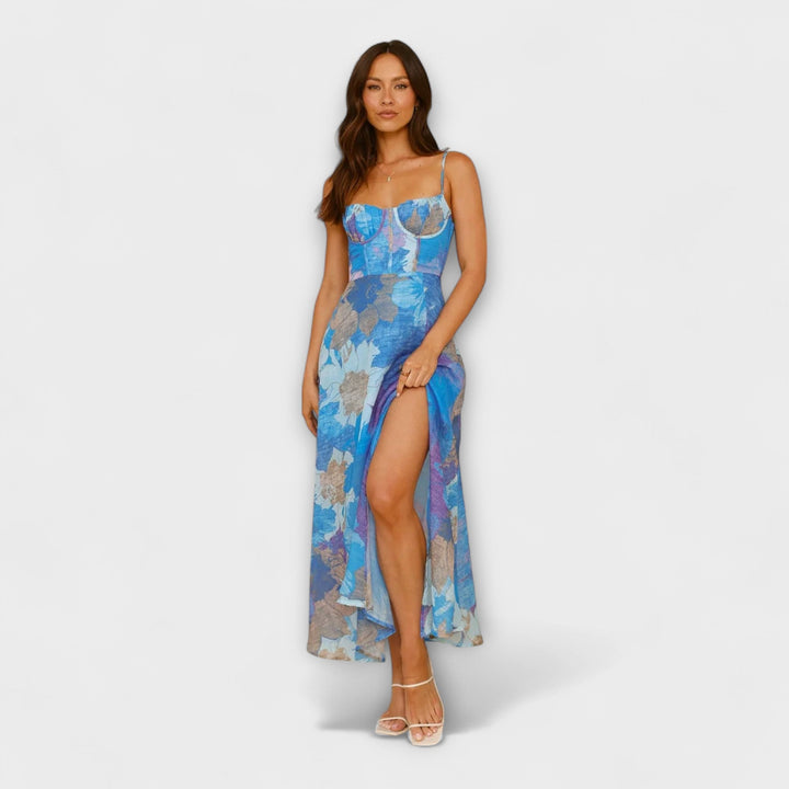 Audrey - Šaty s květinovým potiskem pro ženy - Stylové a přitažlivé