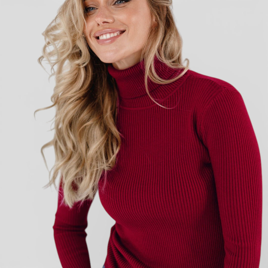 Kristýna – Žebrovaný rolákový svetr pro každý den