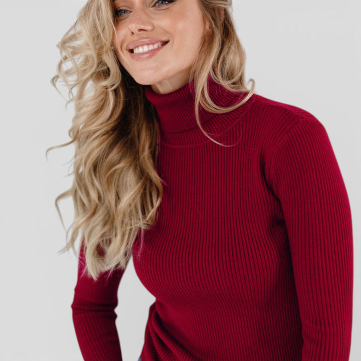 Kristýna – Žebrovaný rolákový svetr pro každý den