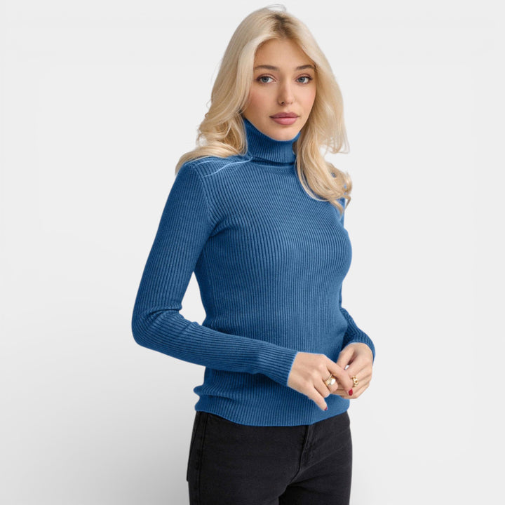 Kristýna – Žebrovaný rolákový svetr pro každý den