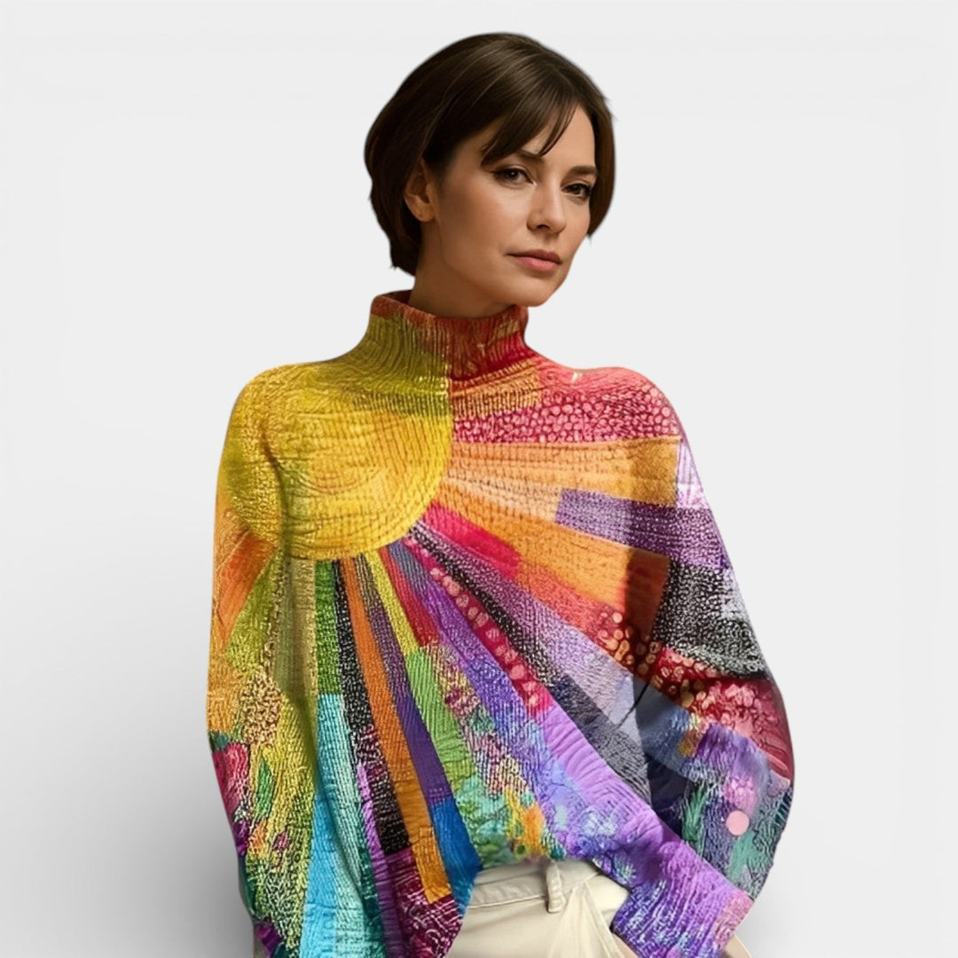 Weronika – Lehké dámské svetr s rolákem