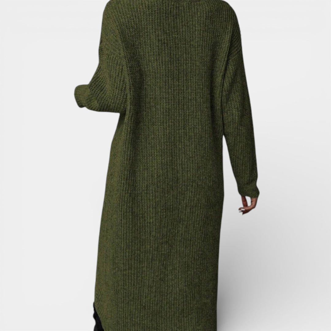 Matylda – Dlouhý svetr s překrývajícím se designem