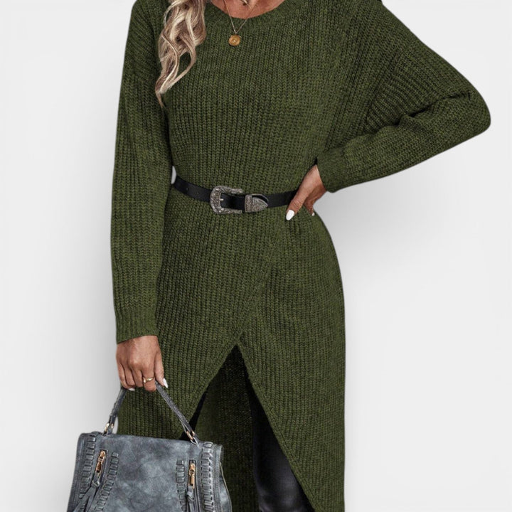 Matylda – Dlouhý svetr s překrývajícím se designem