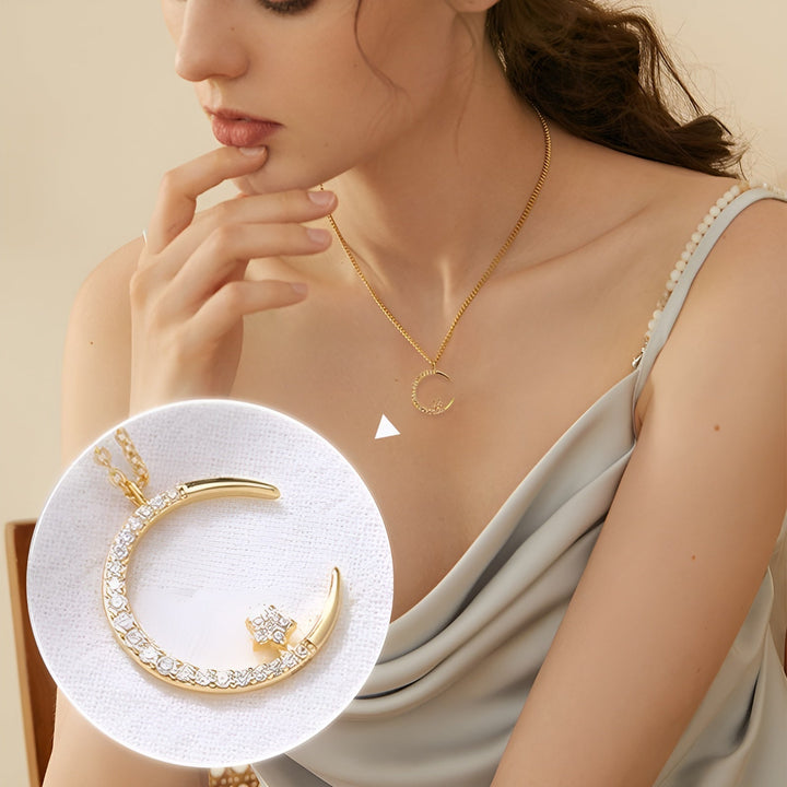 Věra - Elegantní náhrdelník s motivem měsíce