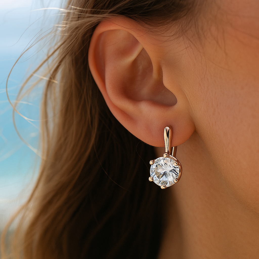 Eirene | Kulaté náušnice se zirkony