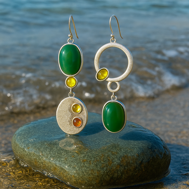 Sabrina | Stříbrné kapkové náušnice