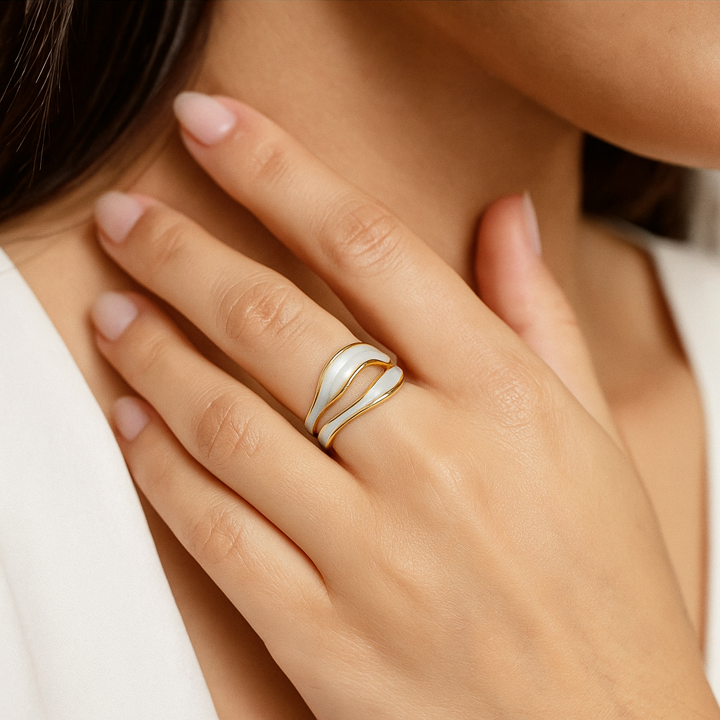 Tereza - Vintage zlatý prsten