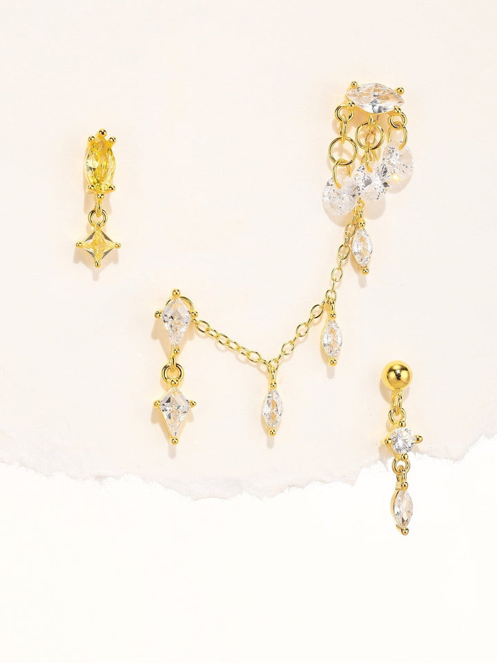 Alžběta – Zlaté náušnice s klasickým tvarem.