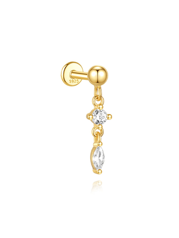 Alžběta – Zlaté náušnice s klasickým tvarem.