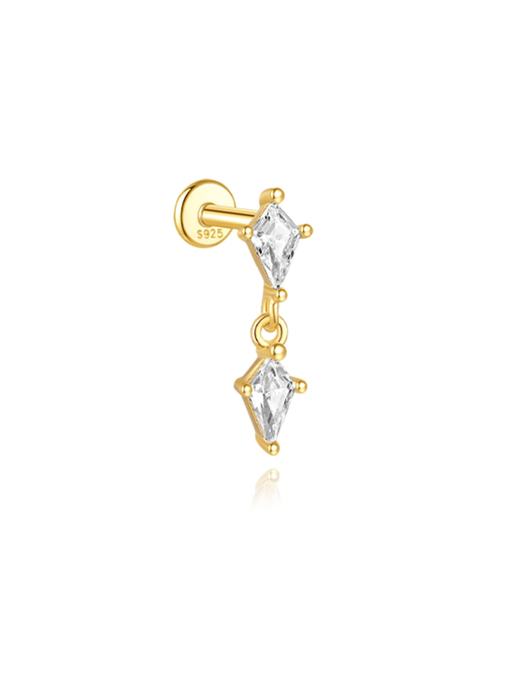 Alžběta – Zlaté náušnice s klasickým tvarem.