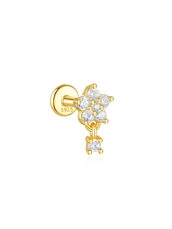 Johana-Marie – Zlaté náušnice se strukturovaným povrchem.