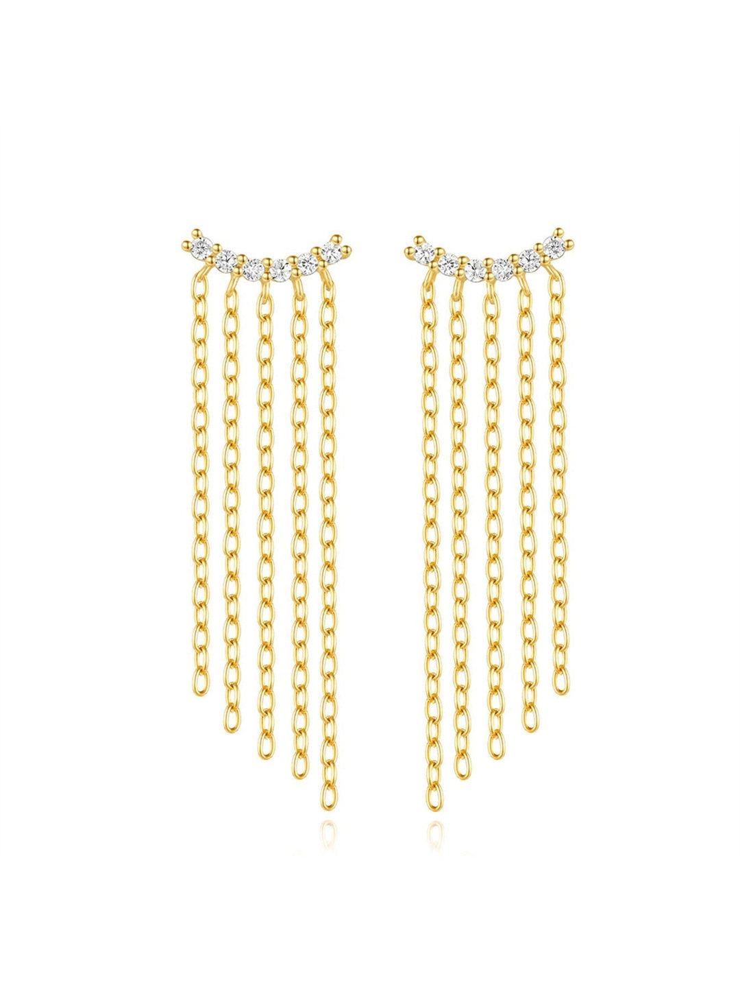 Tanja – Zlaté náušnice s jednoduchým leskem