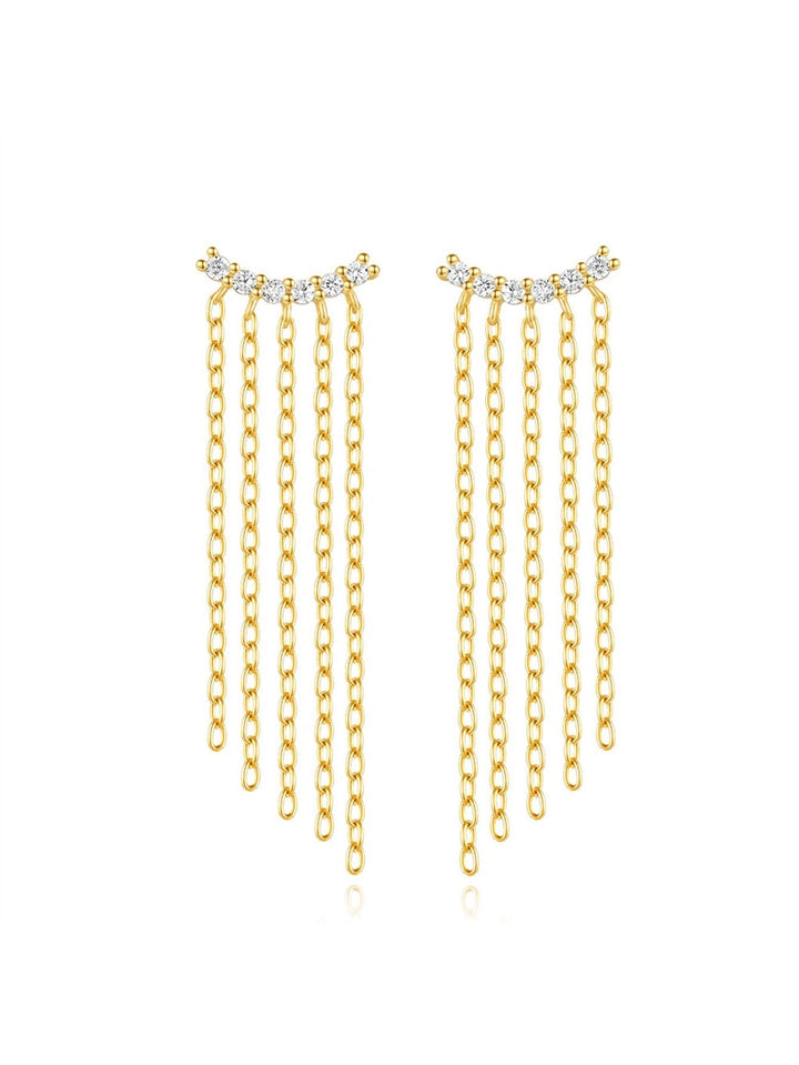 Tanja – Zlaté náušnice s jednoduchým leskem