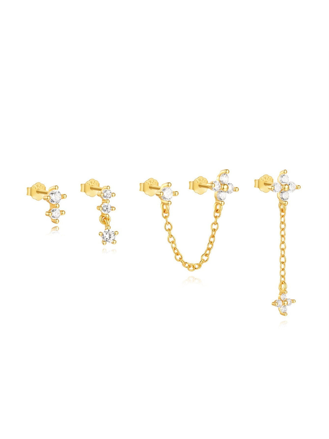 Mira – Jemné zlaté náušnice s hladkým povrchem.