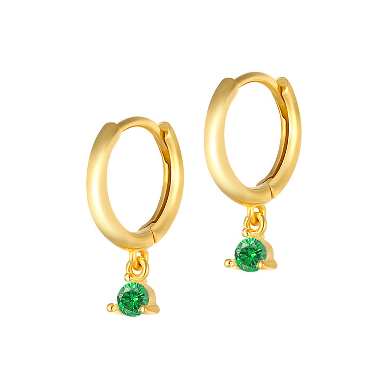 Anja – Zlaté náušnice s jemným okrajem