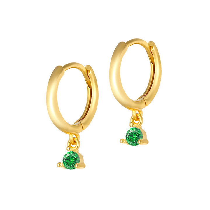 Anja – Zlaté náušnice s jemným okrajem