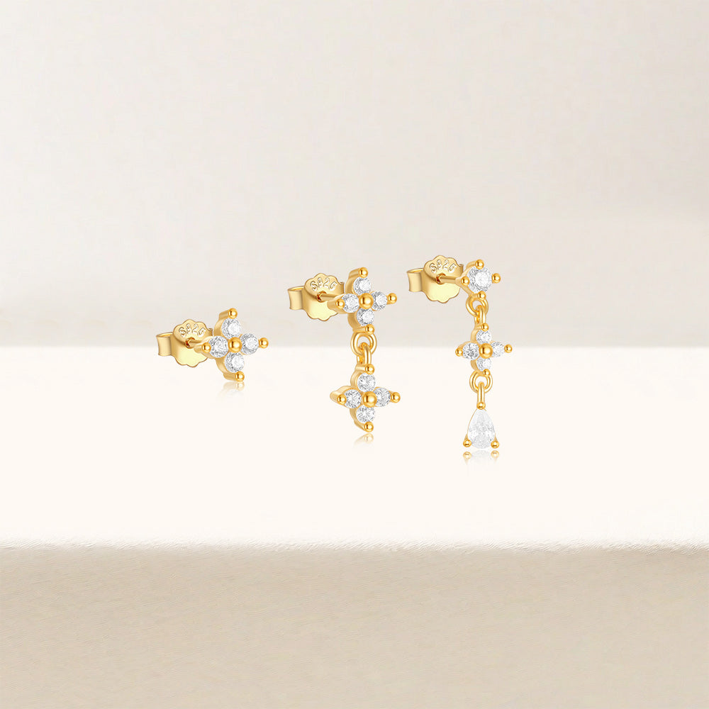 Anika – Zlaté náušnice s jemným pohybem.