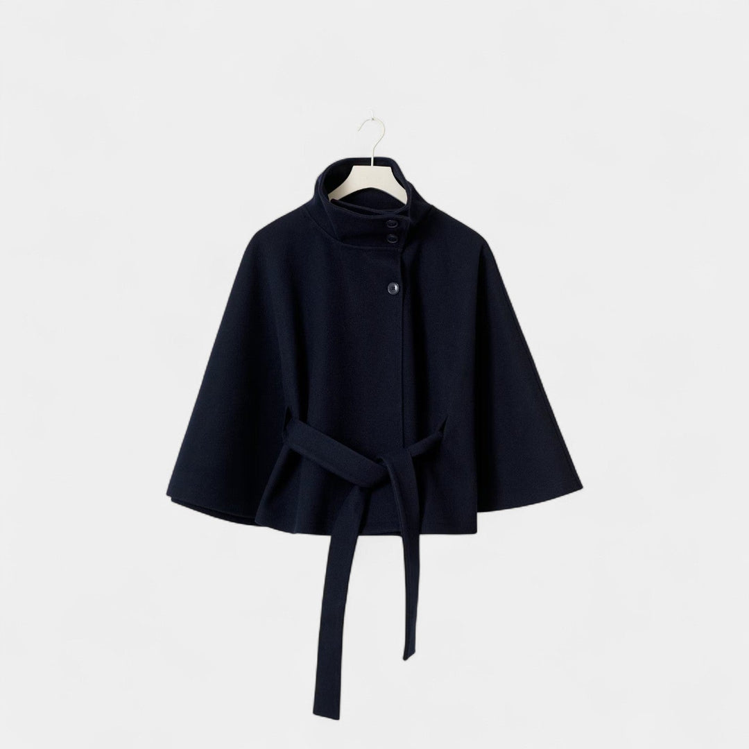 Ivanna – Elegantní dámský kabát s vysokým límcem