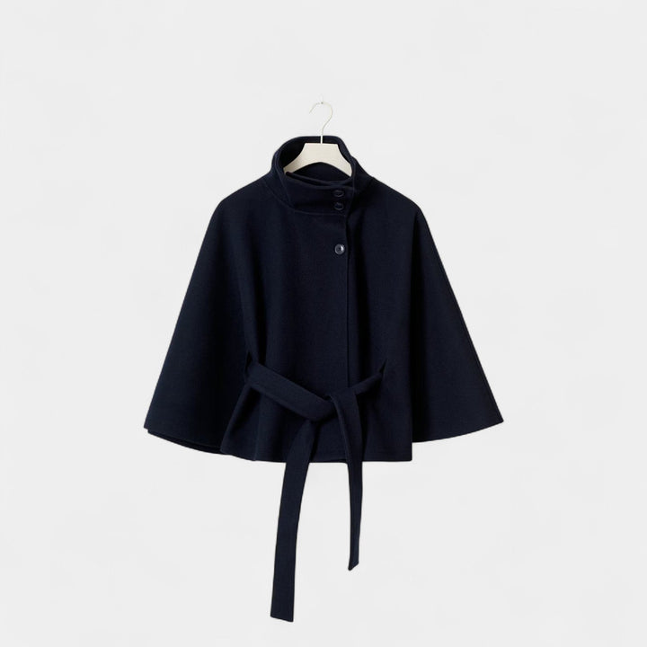 Ivanna – Elegantní dámský kabát s vysokým límcem