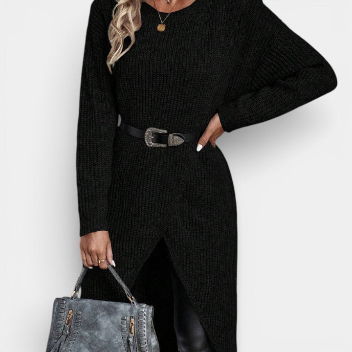 Matylda – Dlouhý svetr s překrývajícím se designem