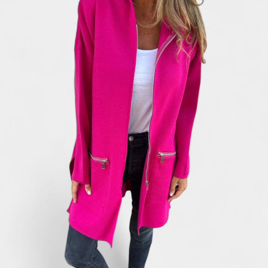 Tereza – Dámská mikinová bunda s kapucí