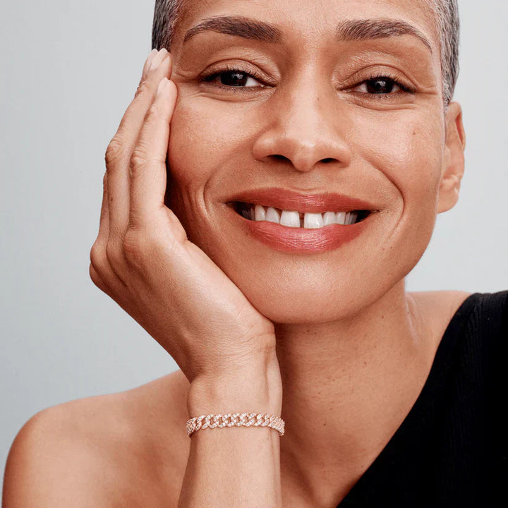 Moissanitový kubánský náramek