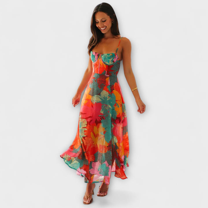 Audrey - Šaty s květinovým potiskem pro ženy - Stylové a přitažlivé