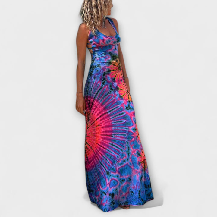 Ronja - La Bamba Tie-Dye Print Maxi Šaty