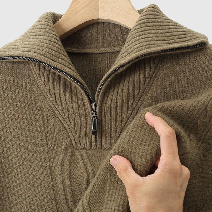 Libuše- Camisola s zipem Taranto Merino Wool