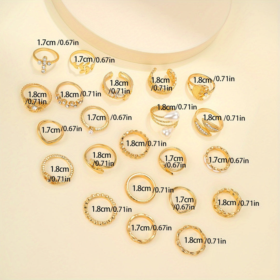 Vintage Mix & Match Prstenová Sada