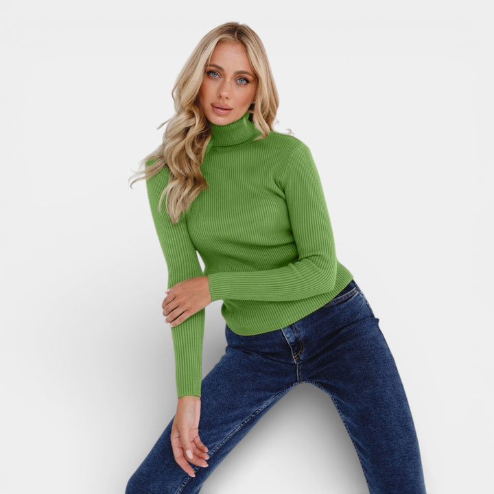 Kristýna – Žebrovaný rolákový svetr pro každý den