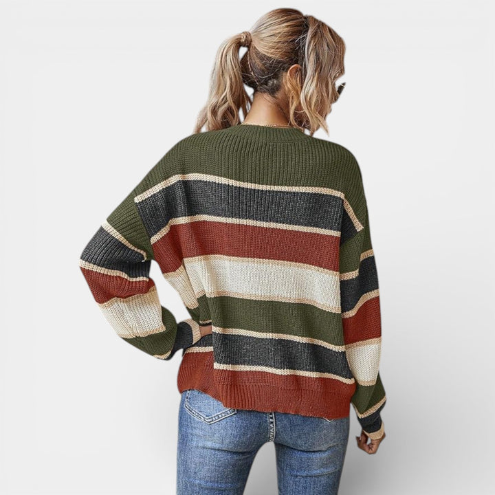 Barbora – Pruhovaný pletený svetr
