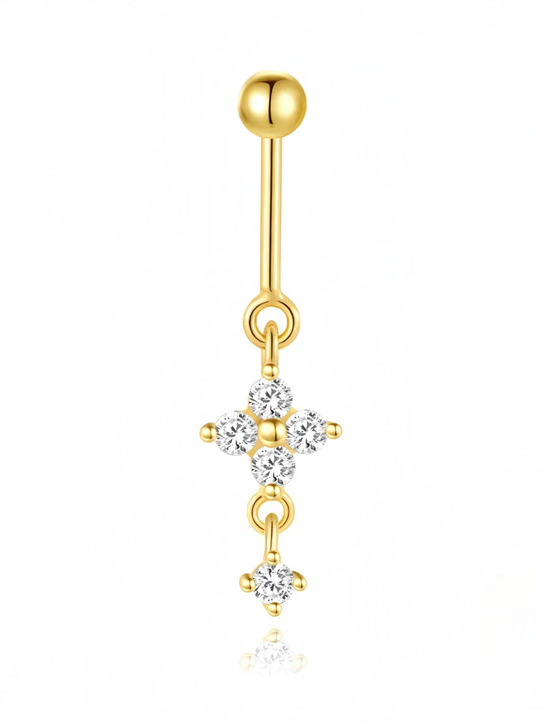 Irina – Zlaté náušnice se strukturovanou siluetou.