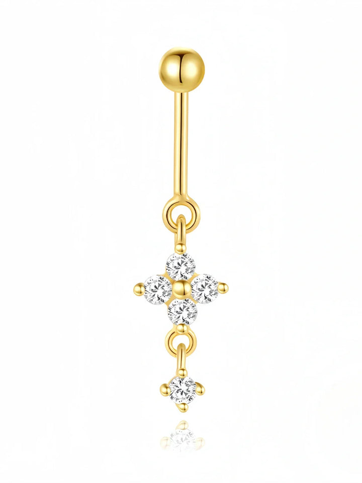 Irina – Zlaté náušnice se strukturovanou siluetou.