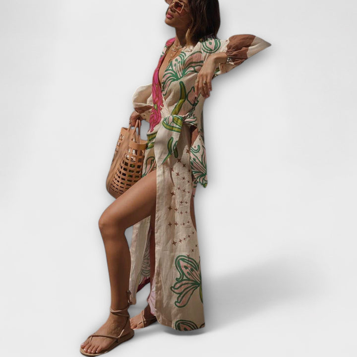 Tracey - Maxi šaty s vázáním