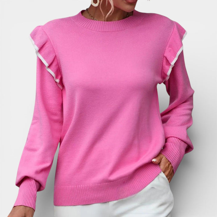 Łucja – Elegantní svetr s volány