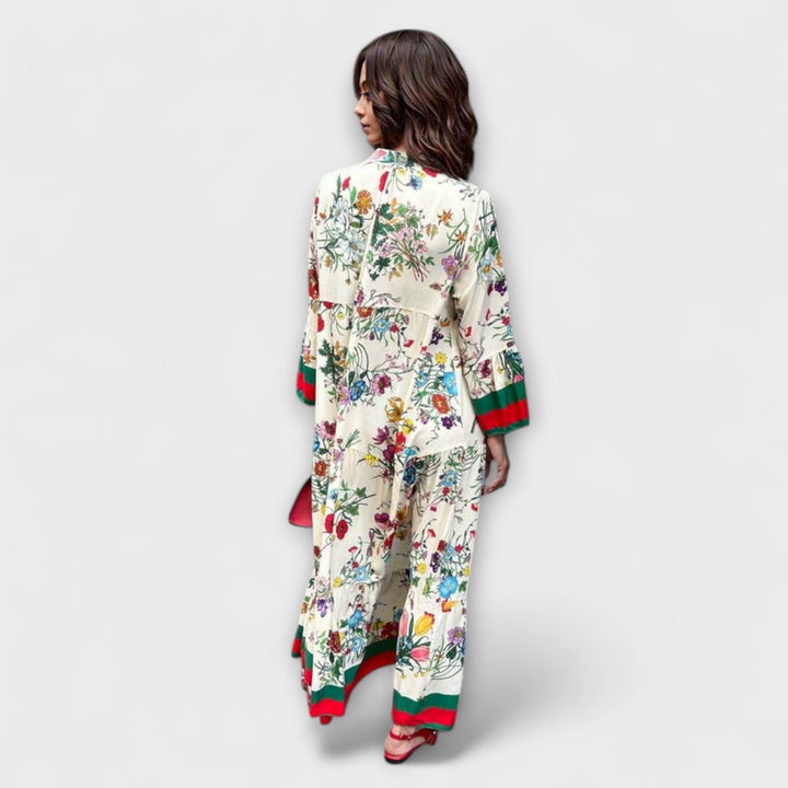 Oriana - Maxi šaty s květinovým potiskem