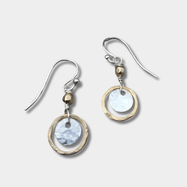 Kristýna - Vintage zlaté a stříbrné náušnice